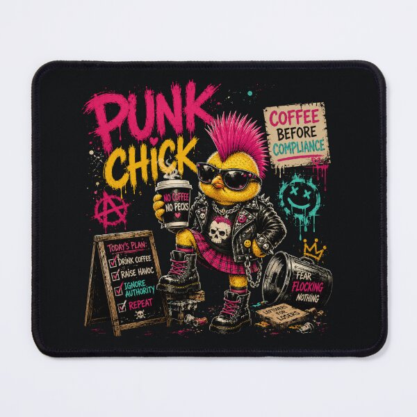 Item preview, Punk Chick – Coffee Before Compliance designed and sold by Sanctum Icons.