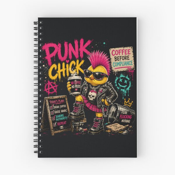 Item preview, Punk Chick – Coffee Before Compliance designed and sold by Sanctum Icons.