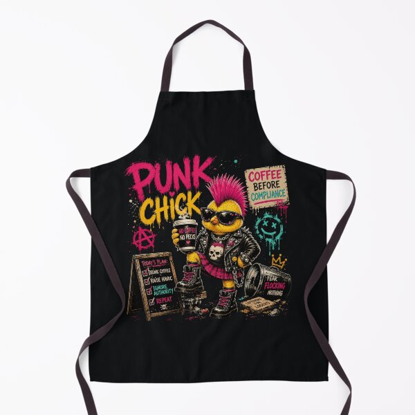 Item preview, Punk Chick – Coffee Before Compliance designed and sold by Sanctum Icons.
