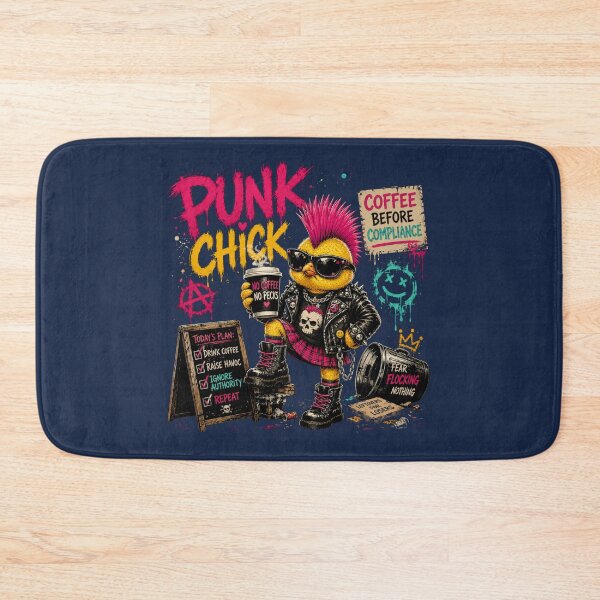 Item preview, Punk Chick – Coffee Before Compliance designed and sold by Sanctum Icons.