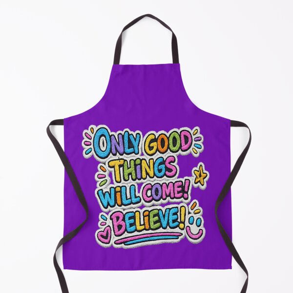 Item preview, Only Good Things Will Come Believe - Colorful Positive Motivational Quote designed and sold by Atelier RLGS.
