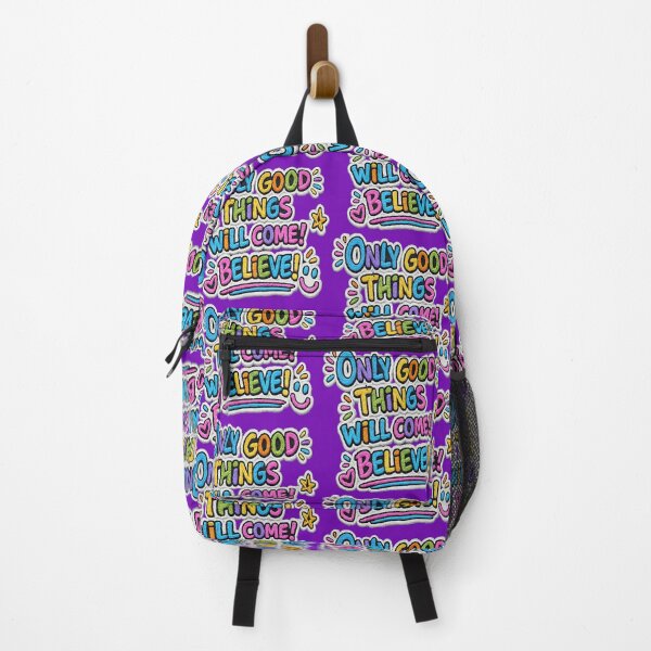 Item preview, Only Good Things Will Come Believe - Colorful Positive Motivational Quote designed and sold by Atelier RLGS.