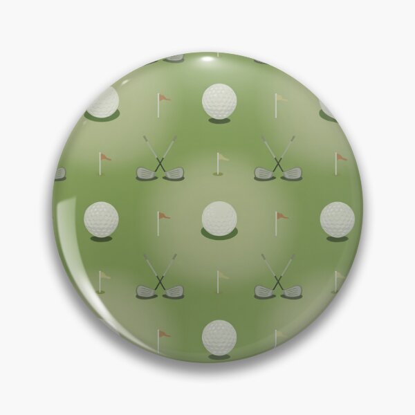 Item preview, Seamless Golf Pattern with Balls, Clubs & Flags – Classic Green Golfing Repeat Design designed and sold by Midnight Veil Designs.