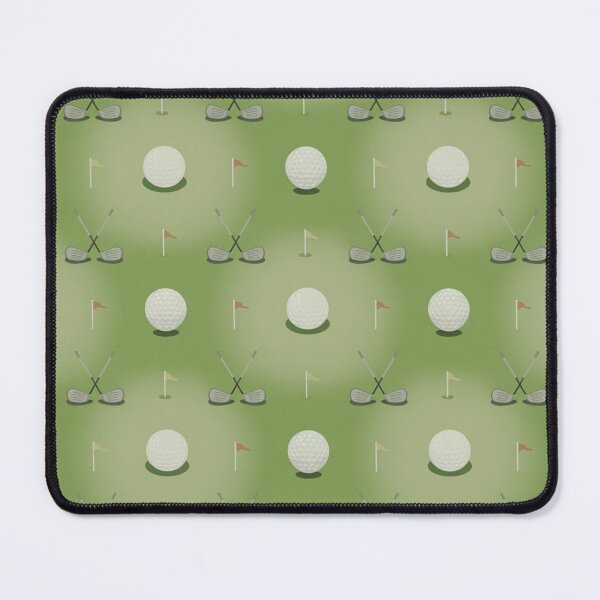 Item preview, Seamless Golf Pattern with Balls, Clubs & Flags – Classic Green Golfing Repeat Design designed and sold by Midnight Veil Designs.