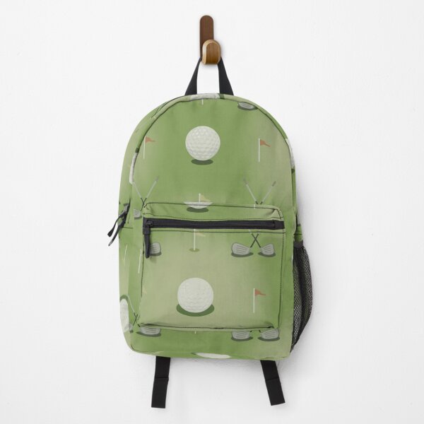 Item preview, Seamless Golf Pattern with Balls, Clubs & Flags – Classic Green Golfing Repeat Design designed and sold by Midnight Veil Designs.