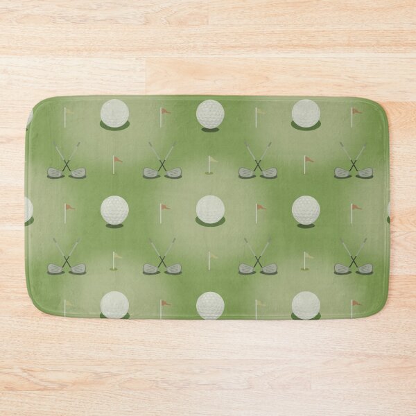 Item preview, Seamless Golf Pattern with Balls, Clubs & Flags – Classic Green Golfing Repeat Design designed and sold by Midnight Veil Designs.