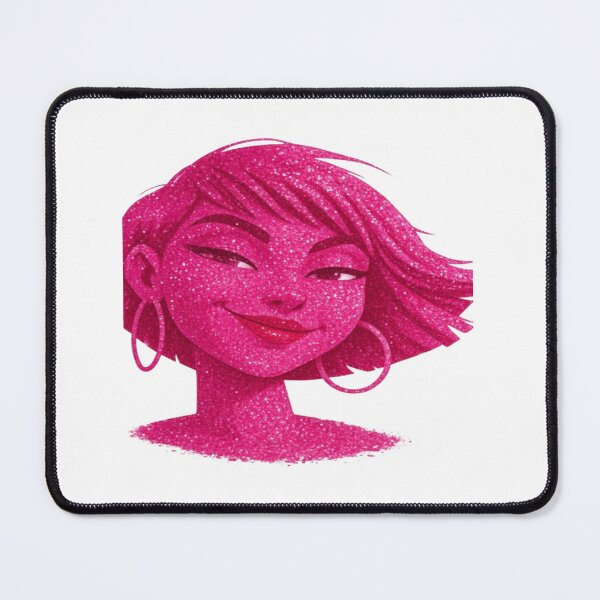 Item preview, Pink Glam Girl Head | Glitter Fashion Art | Stylish Diva Graphic T-Shirt & Hoodie Design designed and sold by Lifehackerplus1.