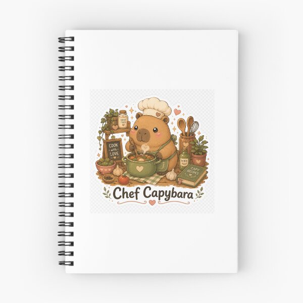 Item preview, Chef Capybara — Cozy Kitchen Sticker designed and sold by TrazosInk.
