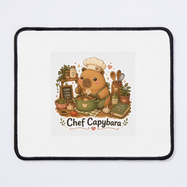 Item preview, Chef Capybara — Cozy Kitchen Sticker designed and sold by TrazosInk.