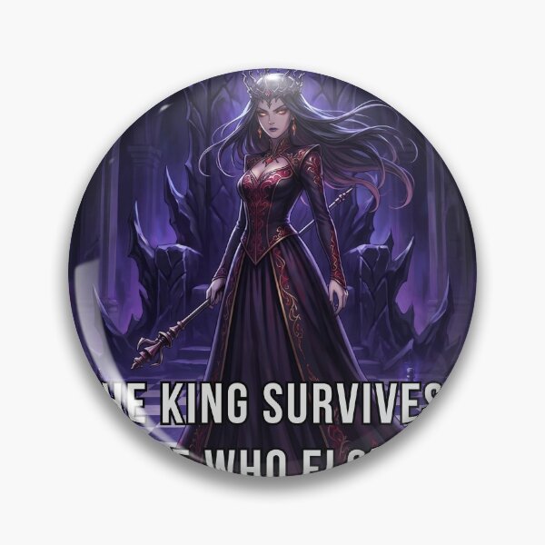 Item preview, Dark Anime Chess Queen — The King Survives I Decide Who Else Does designed and sold by deepthinkanime.