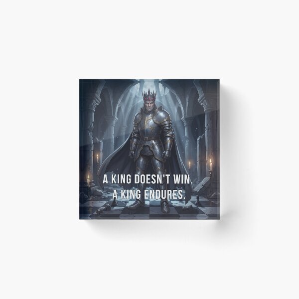 Item preview, Dark Anime Chess King — A King Doesnt Win A King Endures designed and sold by deepthinkanime.