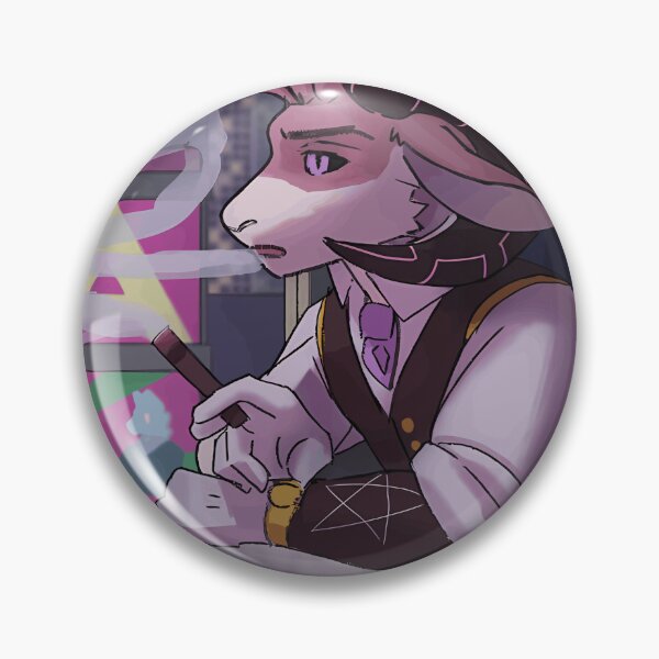 Item preview, Neon City Goat Taking a Smoke Break designed and sold by Cocuninecrew.