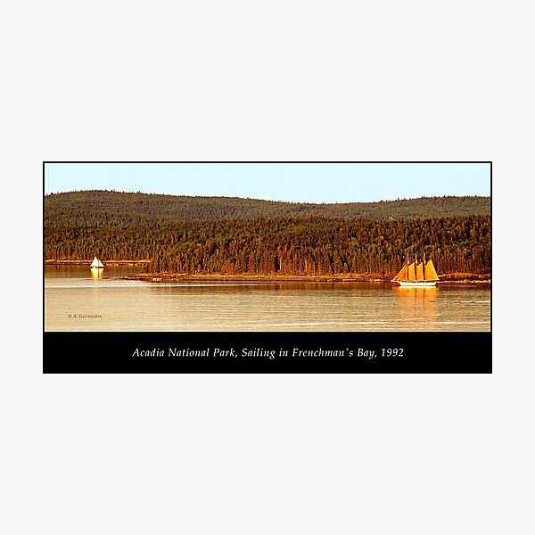 Item preview, Acadia National Park, Sailing in Frenchman Bay, 1992 designed and sold by AMacGPhilly.