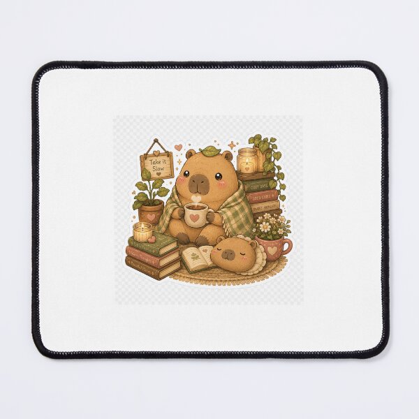 Item preview, Coffee Capybara — Cozy Coffee Lover Sticker designed and sold by TrazosInk.