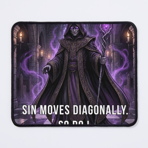 Item preview, Dark Anime Chess Bishop — Sin Moves Diagonally So Do I designed and sold by deepthinkanime.