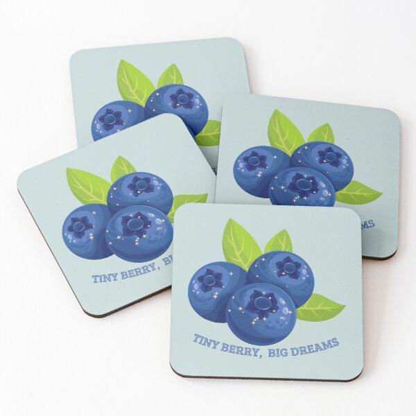 Item preview, Tiny Berry, Big Dreams – Cute Blueberry Illustration | Whimsical Fruit Art for Stickers, Phone Cases & Tote Bags designed and sold by Rush2Buy.
