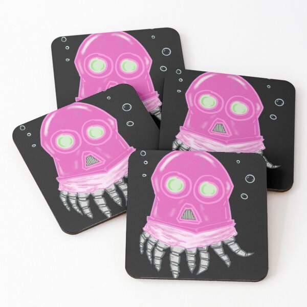 Item preview, Pink Jelly Monster Underwater Creature Art designed and sold by zoeartdream.