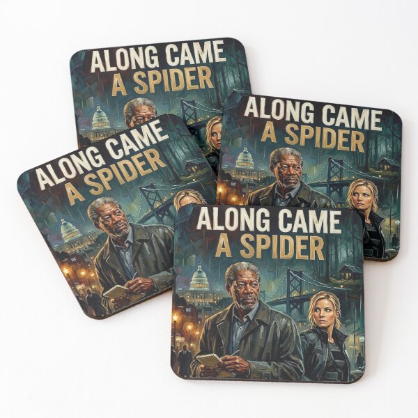 Item preview, Along Came a Spider Retro Psychological Crime Thriller Detective Tribute Art Movie Poster designed and sold by Art's Diner.