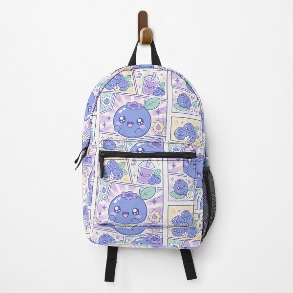 Item preview, Kawaii Blueberry Comic Pop Panels designed and sold by Gift Phrase Studio.