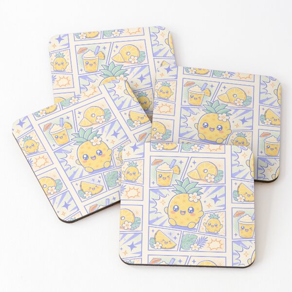 Item preview, Kawaii Pineapple Pop Panels designed and sold by Gift Phrase Studio.