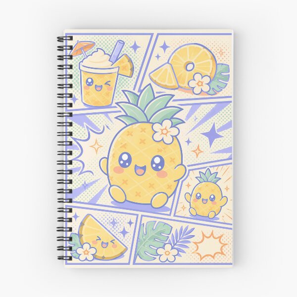 Item preview, Kawaii Pineapple Pop Panels designed and sold by Gift Phrase Studio.