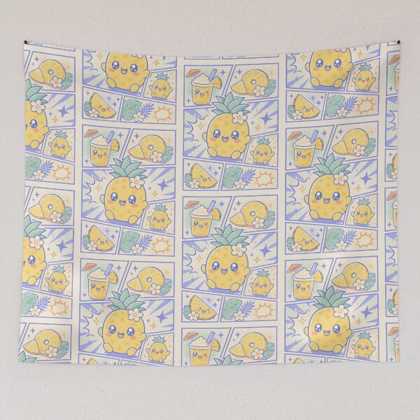 Item preview, Kawaii Pineapple Pop Panels designed and sold by Gift Phrase Studio.