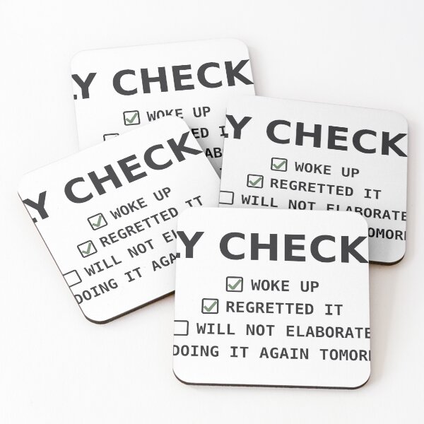 Item preview, Daily Checklist Funny Deadpan Self Deprecating Sarcastic designed and sold by deadpansupplyco.