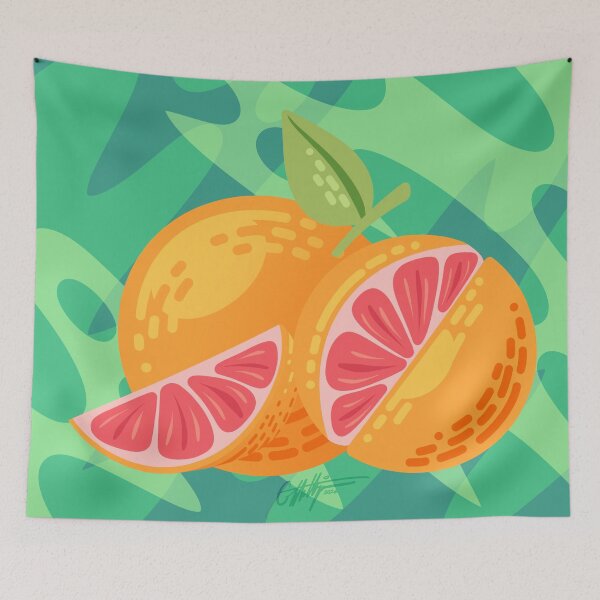 Item preview, Summer Grapefruit Series: Mixed Grapefruit Slices designed and sold by ElisabethDraws.