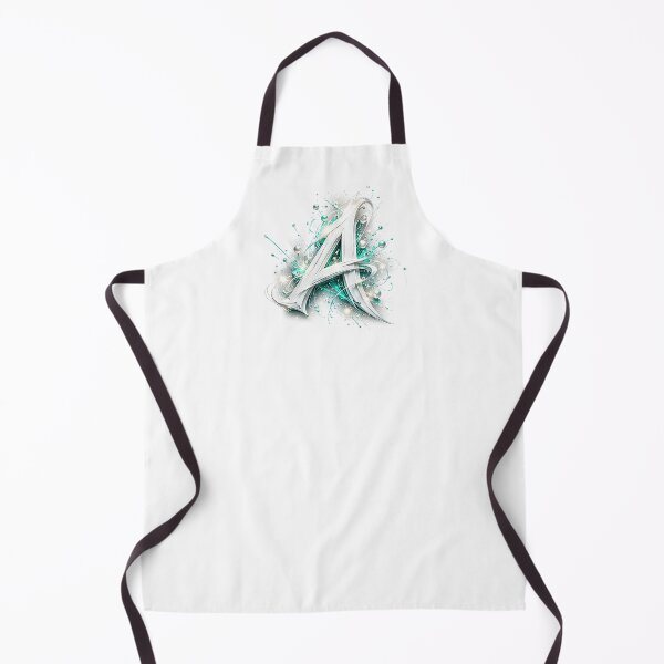 Item preview, Aetherbrush Manga Glyphs The Mystic Silver Letter A designed and sold by BlissBlvdShop.