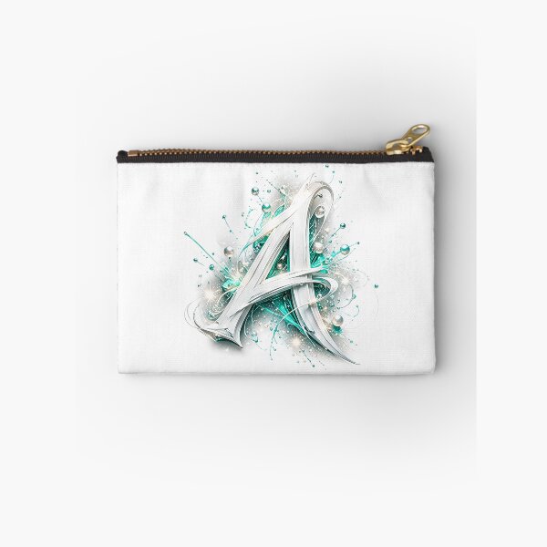Item preview, Aetherbrush Manga Glyphs The Mystic Silver Letter A designed and sold by BlissBlvdShop.
