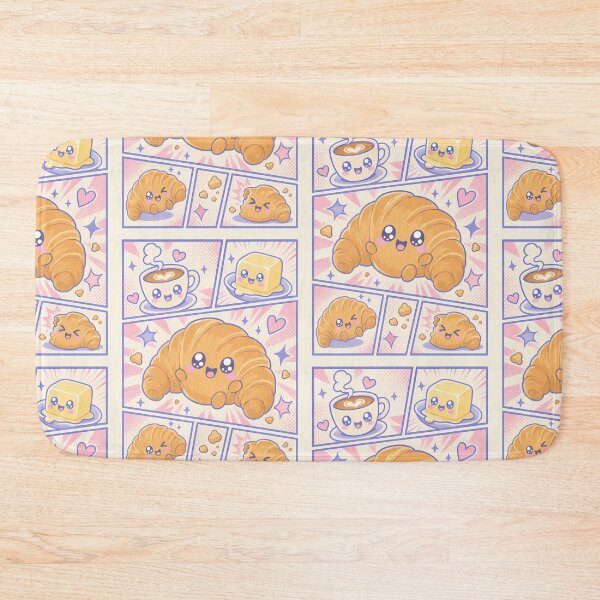 Item preview, Kawaii Croissant Pop Panels designed and sold by Gift Phrase Studio.
