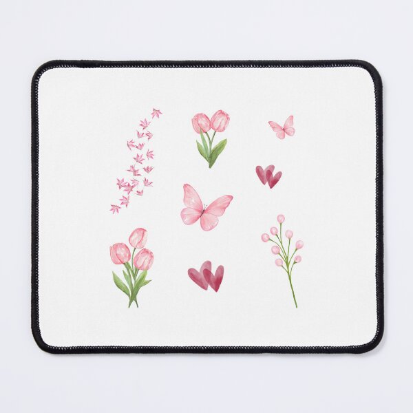 Item preview, Kawaii Cute Pink Flowers Set designed and sold by madebyjulia7.