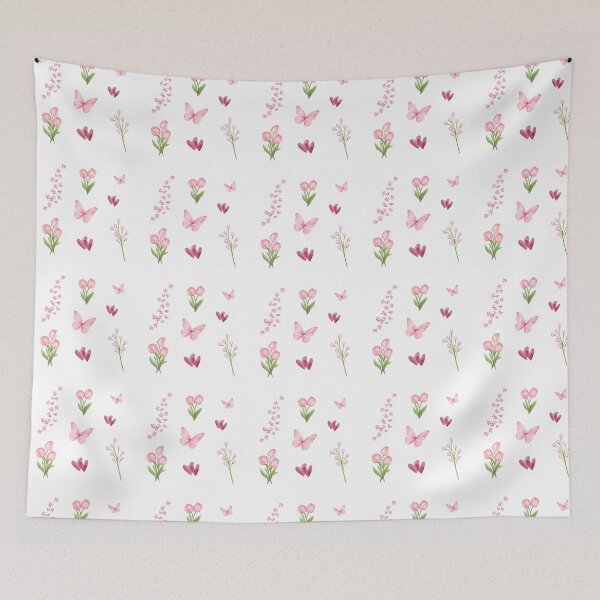 Item preview, Kawaii Cute Pink Flowers Set  designed and sold by madebyjulia7.