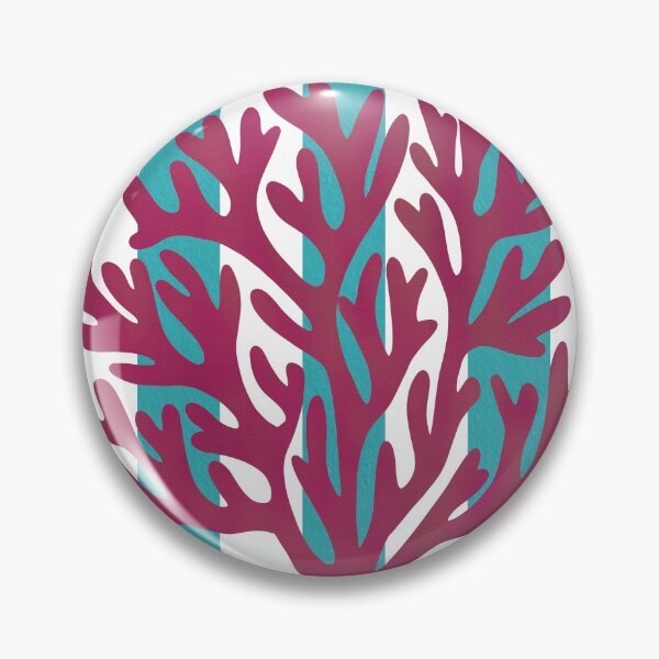 Item preview, Blue stripes coral designed and sold by Ana Gorozpe.