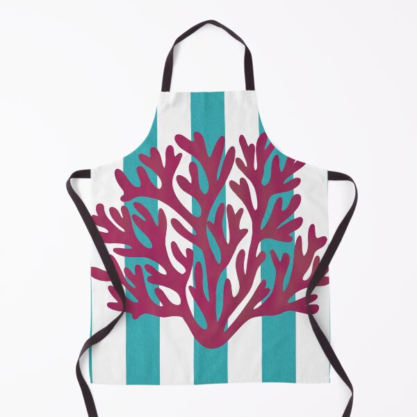 Item preview, Blue stripes coral designed and sold by Ana Gorozpe.