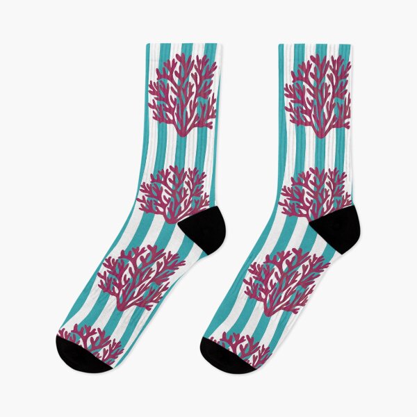 Item preview, Blue stripes coral designed and sold by Ana Gorozpe.