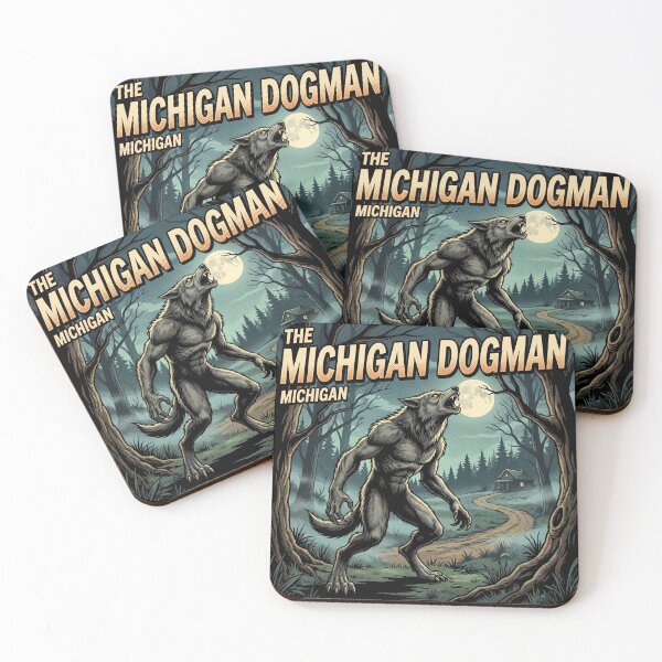 Item preview, Michigan Dogman Cryptid – Horror Comic Art Design designed and sold by redsharkuk.