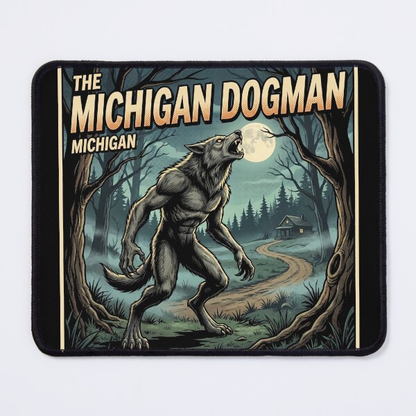 Item preview, Michigan Dogman Cryptid – Horror Comic Art Design designed and sold by redsharkuk.