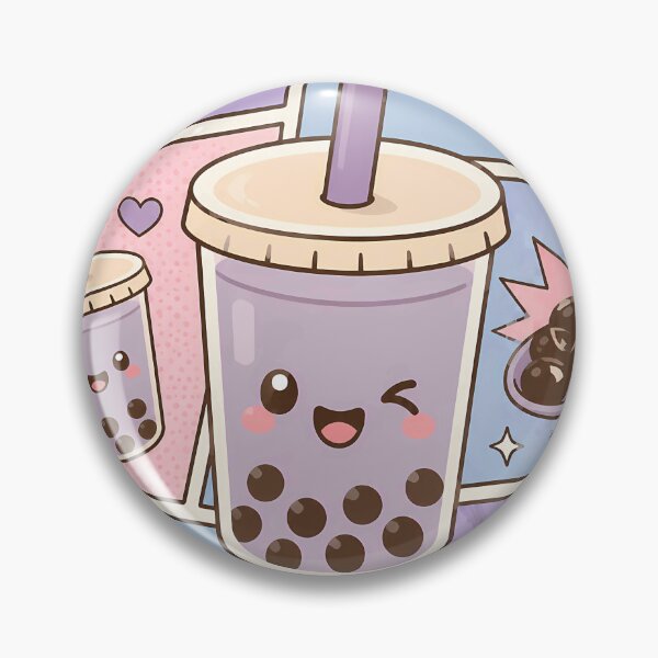 Item preview, Kawaii Boba Tea Pop Panels designed and sold by Gift Phrase Studio.