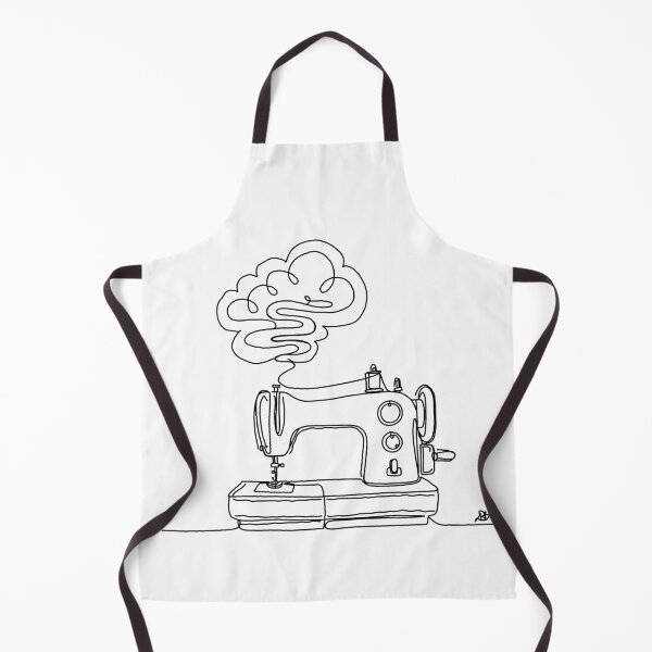 Item preview, Sewing Machine Craft Line Art Print designed and sold by Evil B Creative.