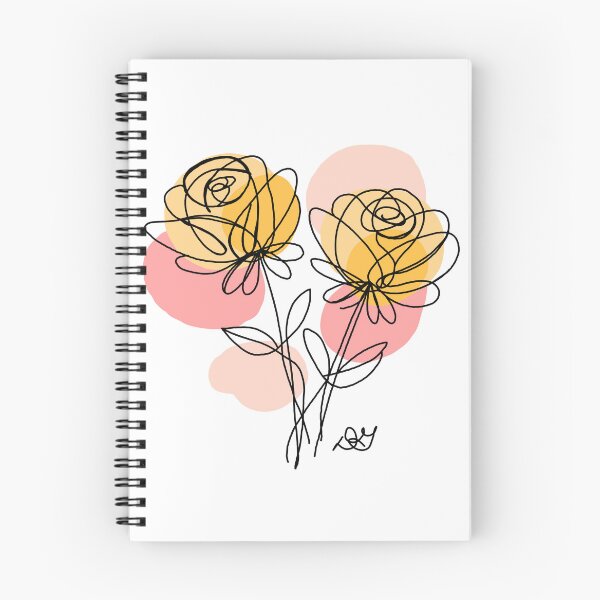 Item preview, Yellow Roses Botanical Line Art Print designed and sold by Evil B Creative.
