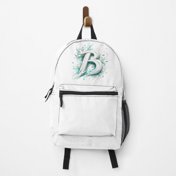 Item preview, Aetherbrush Manga Glyphs The Mystic Silver Letter B designed and sold by BlissBlvdShop.