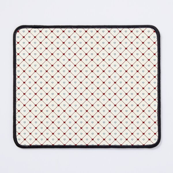 Item preview, Vintage Red and White Trellis With Hearts  designed and sold by LouieVanille.