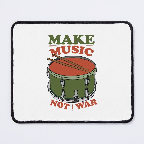 Item preview, Make Music Not War Vintage Drummer designed and sold by berwies.