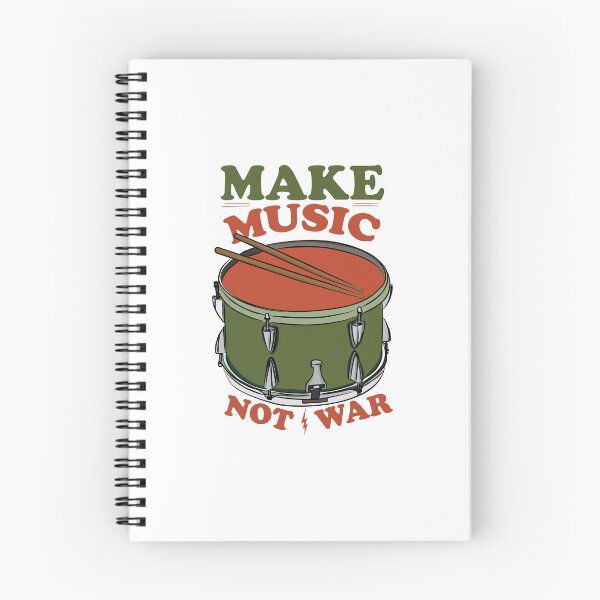 Item preview, Make Music Not War Vintage Drummer designed and sold by berwies.
