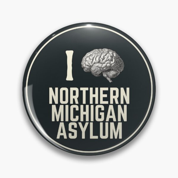 Item preview, I Love Northern Michigan Asylum Souvenir Bumper Sticker designed and sold by GhostlyWorld.