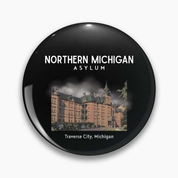 Item preview, Northern Michigan Asylum (Traverse City, Michigan) Hero Graphic designed and sold by GhostlyWorld.