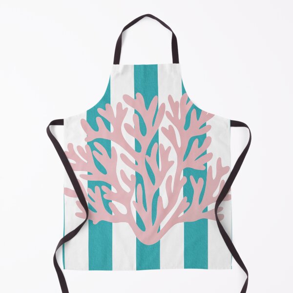 Item preview, Pink coral and blue stripes designed and sold by Ana Gorozpe.