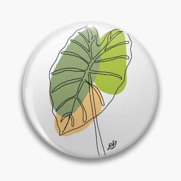 Item preview, Elephant Ear Leaf Botanical Line Art designed and sold by Evil B Creative.