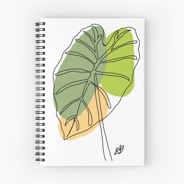Item preview, Elephant Ear Leaf Botanical Line Art designed and sold by Evil B Creative.